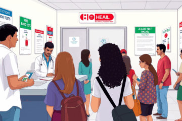 Imagem ilustrativa sobre exames de sangue gratuitos no Brasil.