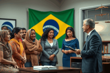Imagem que representa a assistência jurídica gratuita no Brasil, simbolizando acesso à justiça para todos.